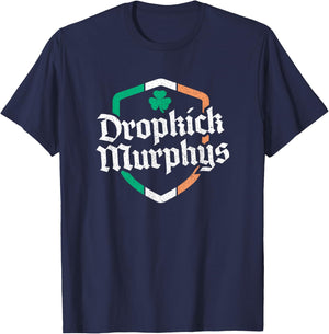 Dropkick Murphys Official Merchandise - Ireland Shield , black T-Shirt - T-Shirt | Navy