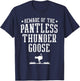 Beware Of The Pantless Thunder Goose Ostrich Lover Emu T-Shirt - T-Shirt | Navy
