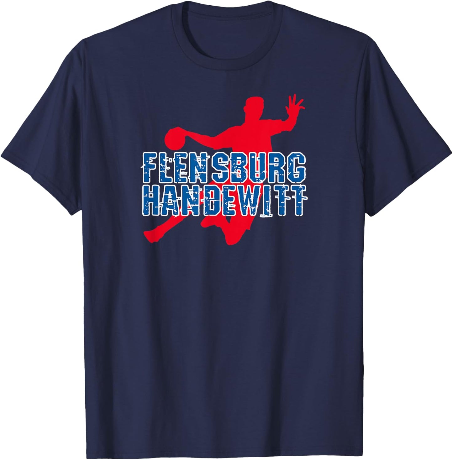 Flensburg-Handewitt Hand Ball Team Club Fan , black T-Shirt - T-Shirt | Navy