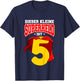 Children's 5th Birthday Superhero Boys 5 Years , black, 80 T-Shirt - T-Shirt | Navy