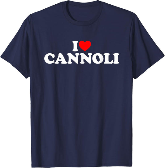 I Love Cannoli T-Shirt - T-Shirt | Navy
