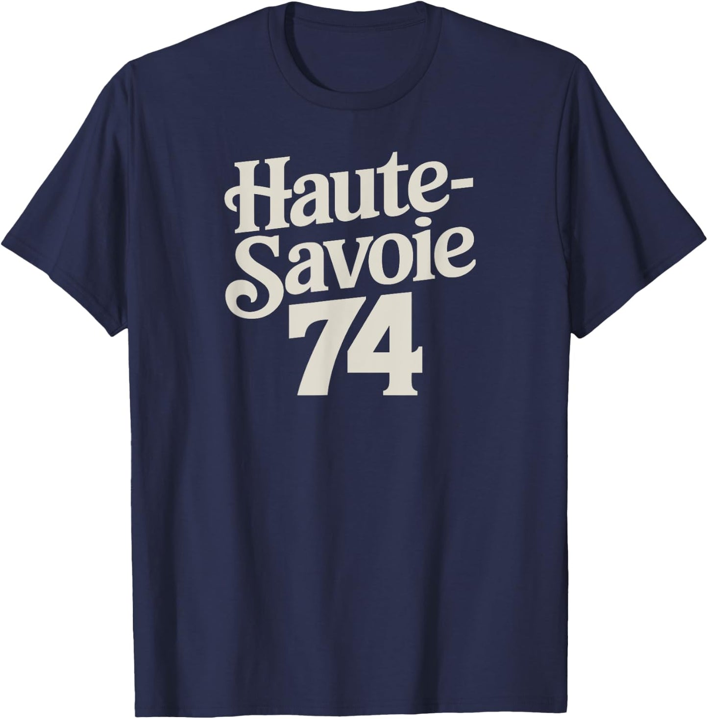 Haute-Savoie 74 , Black, S T-Shirt - T-Shirt | Navy