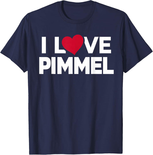I Love Pimmel Erotic Joke Item Tails , black T-Shirt - T-Shirt | Navy