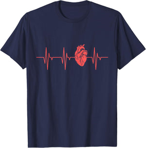 Heart Anatomy Heartbeat Cardiology - Anatomy of the Heart T-Shirt - T-Shirt | Navy