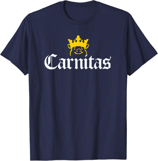 King of Carnitas Mexican Street Food Graphic T-Shirt - T-Shirt | Navy