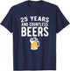25th Wedding Anniversary T Shirt Funny Husband Love Gift T-Shirt - T-Shirt | Navy