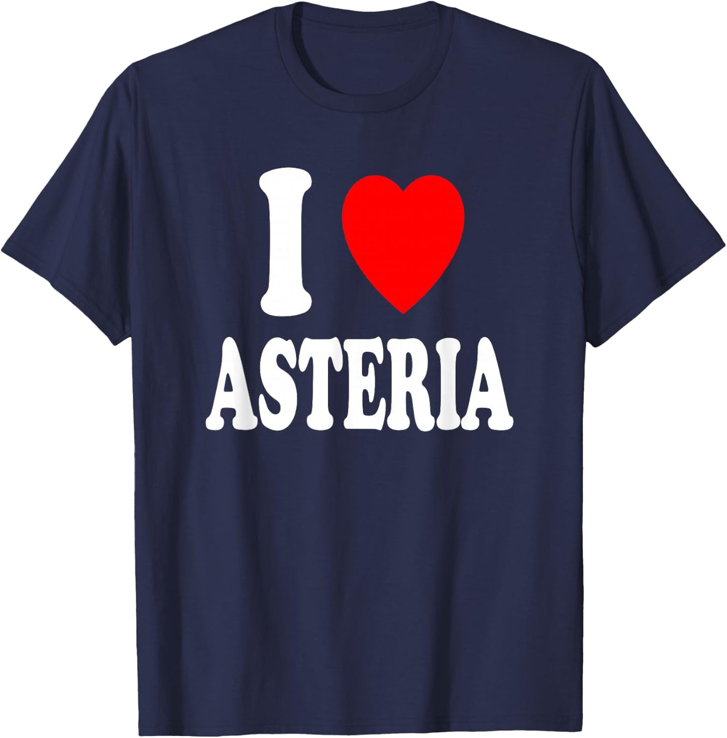I Heart (Love) Asteria Cute Matching Couple Spouse Married T-Shirt - T-Shirt | Navy