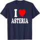 I Heart (Love) Asteria Cute Matching Couple Spouse Married T-Shirt - T-Shirt | Navy