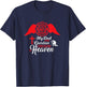 My Dad Is A Gardian Firefighter In Heaven - Memorial T-Shirt - T-Shirt | Navy