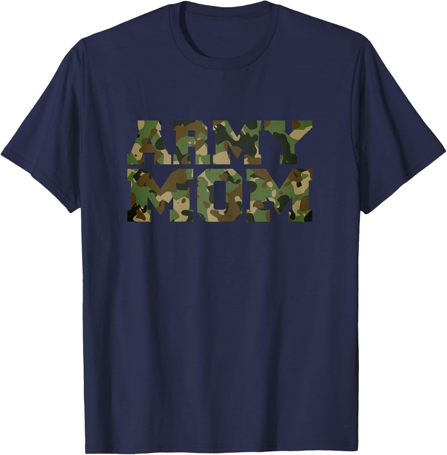 Army Mom Distressed Font with Army pattern, Mom of US Army T-Shirt - T-Shirt | Navy