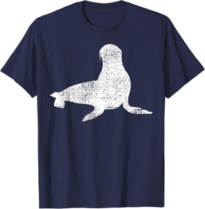 Sea Lion Marine Biology T-Shirt - T-Shirt | Navy