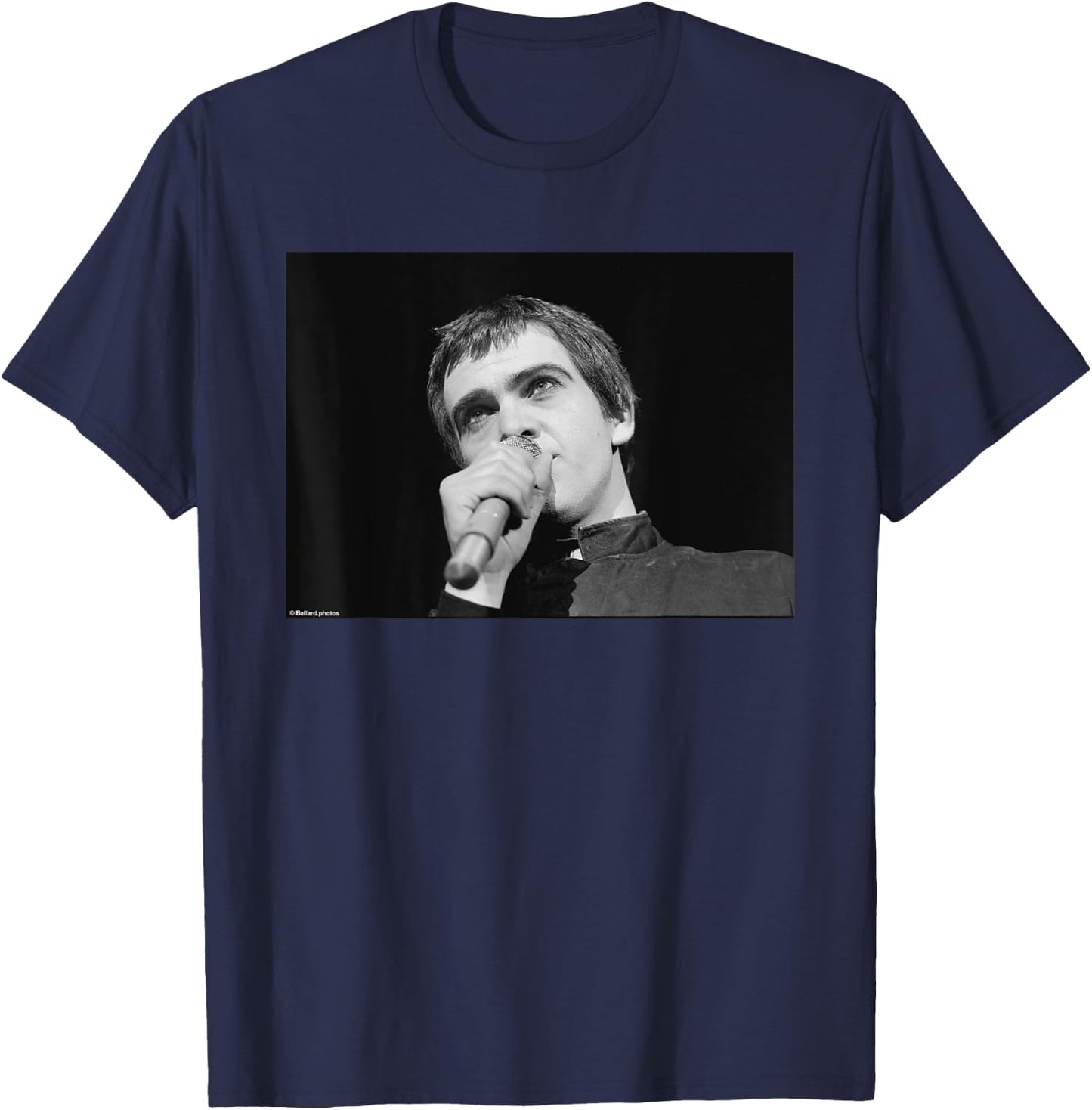 Peter Gabriel Live Genesis Frontman by Allan Ballard T-Shirt - T-Shirt | Navy