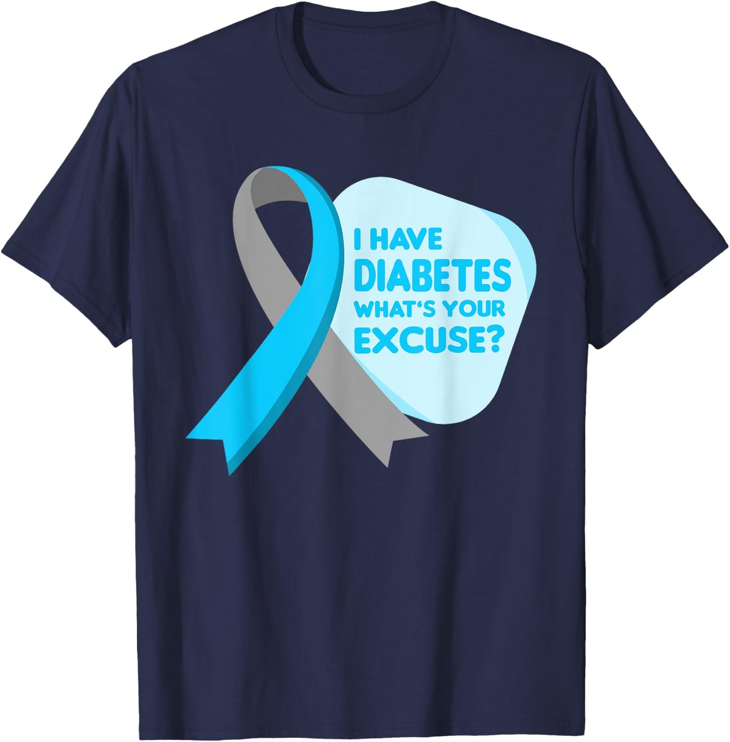 Diabetes Awareness Type 1 Insulin Pancreas Low Blood Sugar T-Shirt - T-Shirt | Navy