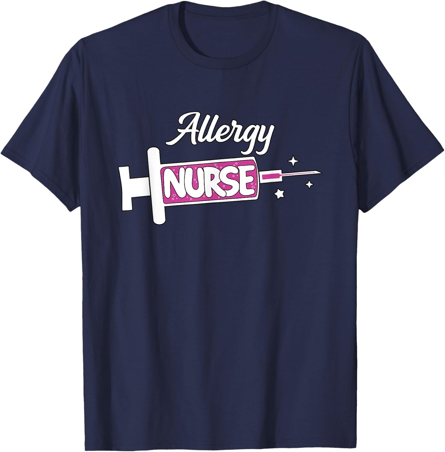 Allergy Nurse Cute Allergy/Immunology Nursing Unit RN T-Shirt - T-Shirt | Navy