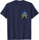 Trisomy 21 Down Syndrome Three Chromosome Arrows T-Shirt - T-Shirt | Navy