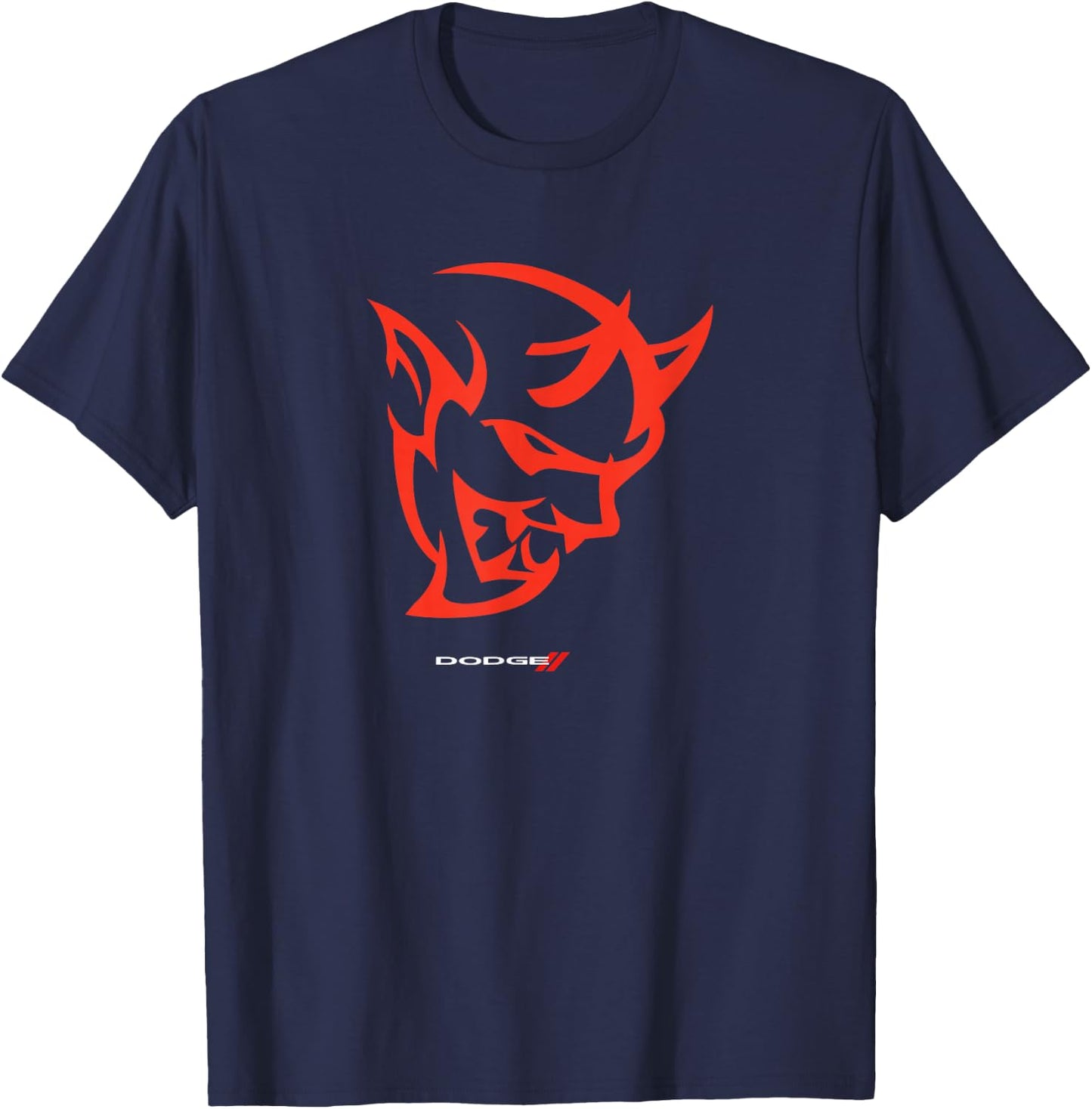 Dodge Demon Logo , Black, S T-Shirt - T-Shirt | Navy