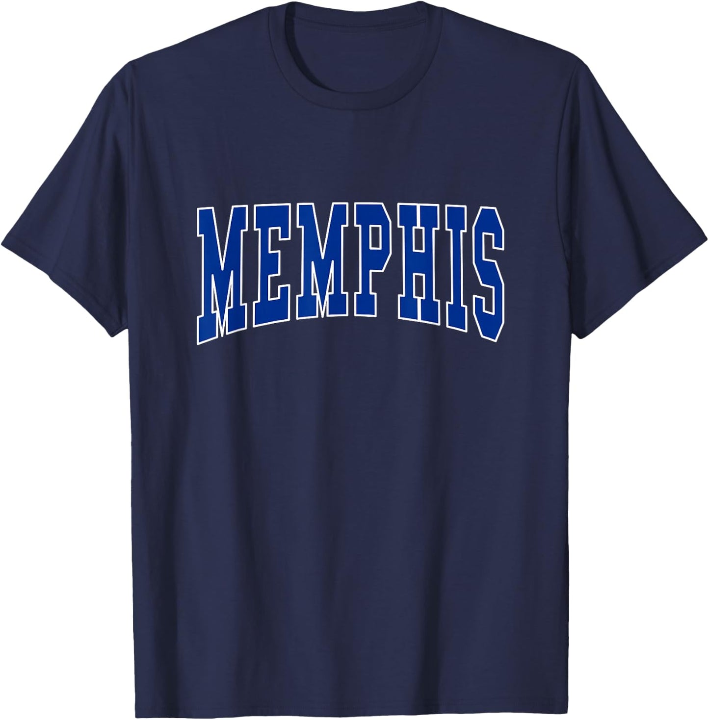 Memphis - Throwback Design - Classic T-Shirt - T-Shirt | Navy