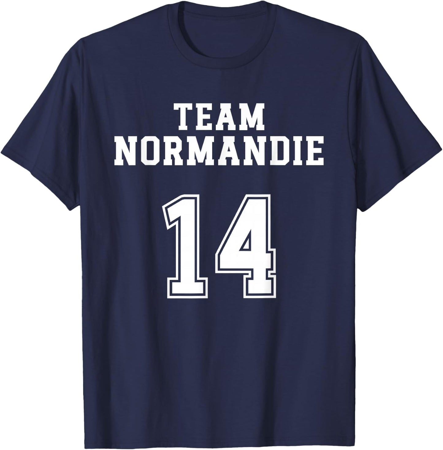 Normandy Humour Norman Team Normandy Calvados Region , Black, S T-Shirt - T-Shirt | Navy