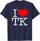 I Love (Heart) TK T-Shirt - T-Shirt | Navy