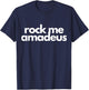 Rock Me Amadeus Design T-Shirt - T-Shirt | Navy