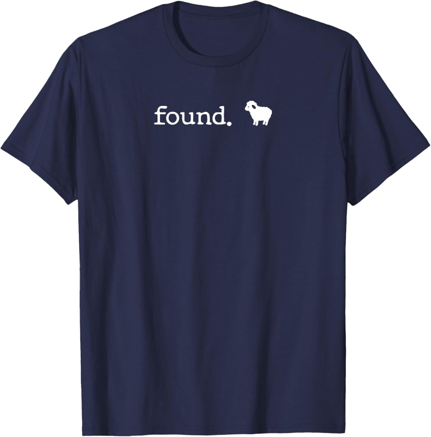 Funny Found Sheep Christian Psalm 23 Lamb Faith Men Women T-Shirt - T-Shirt | Navy