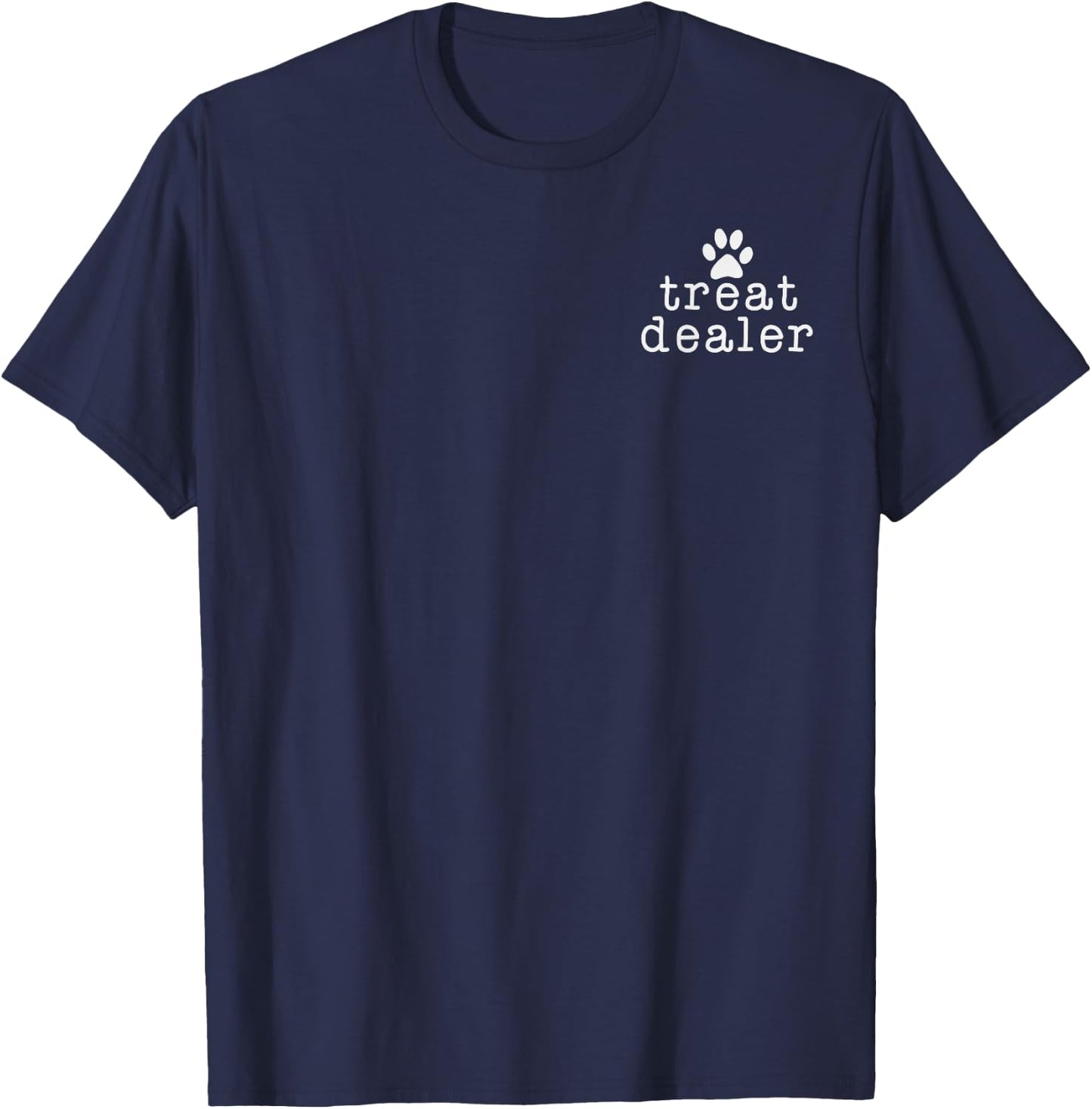 Dog Lover Treat Dealer Dog's Paw T-Shirt - T-Shirt | Navy