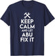 Abu Handyman Birthday Name Personalized Abu Mechanic T-Shirt - T-Shirt | Navy