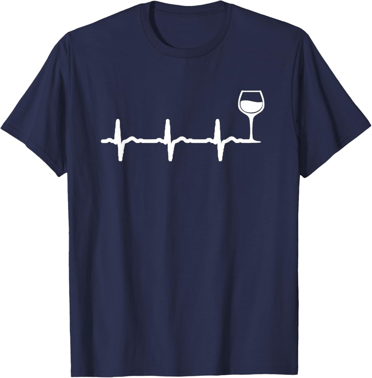 Lifeline Wine Shirt - Funny Wine Shirt T-Shirt - T-Shirt | Navy