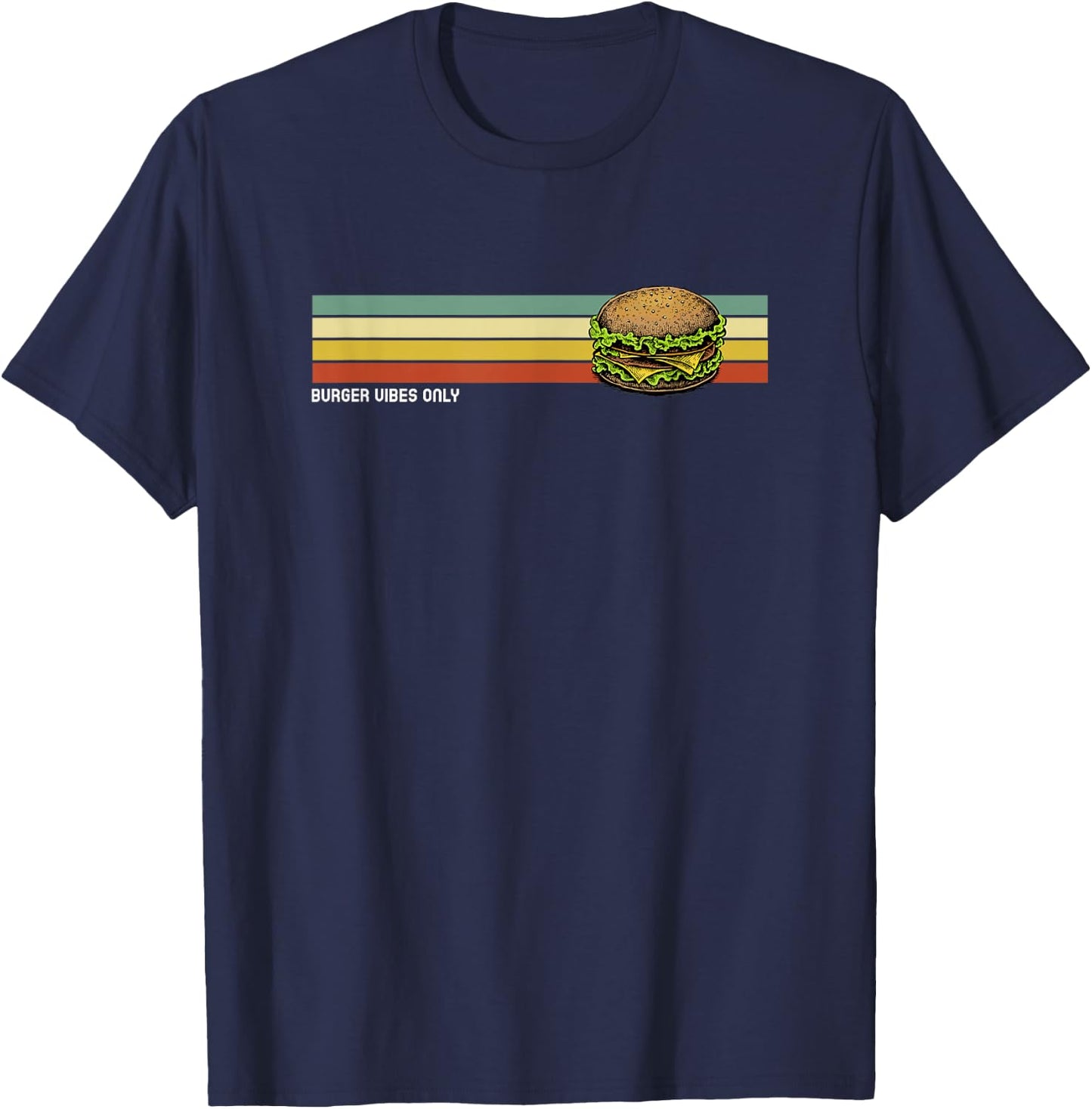 Vintage hamburger T-Shirt - T-Shirt | Navy