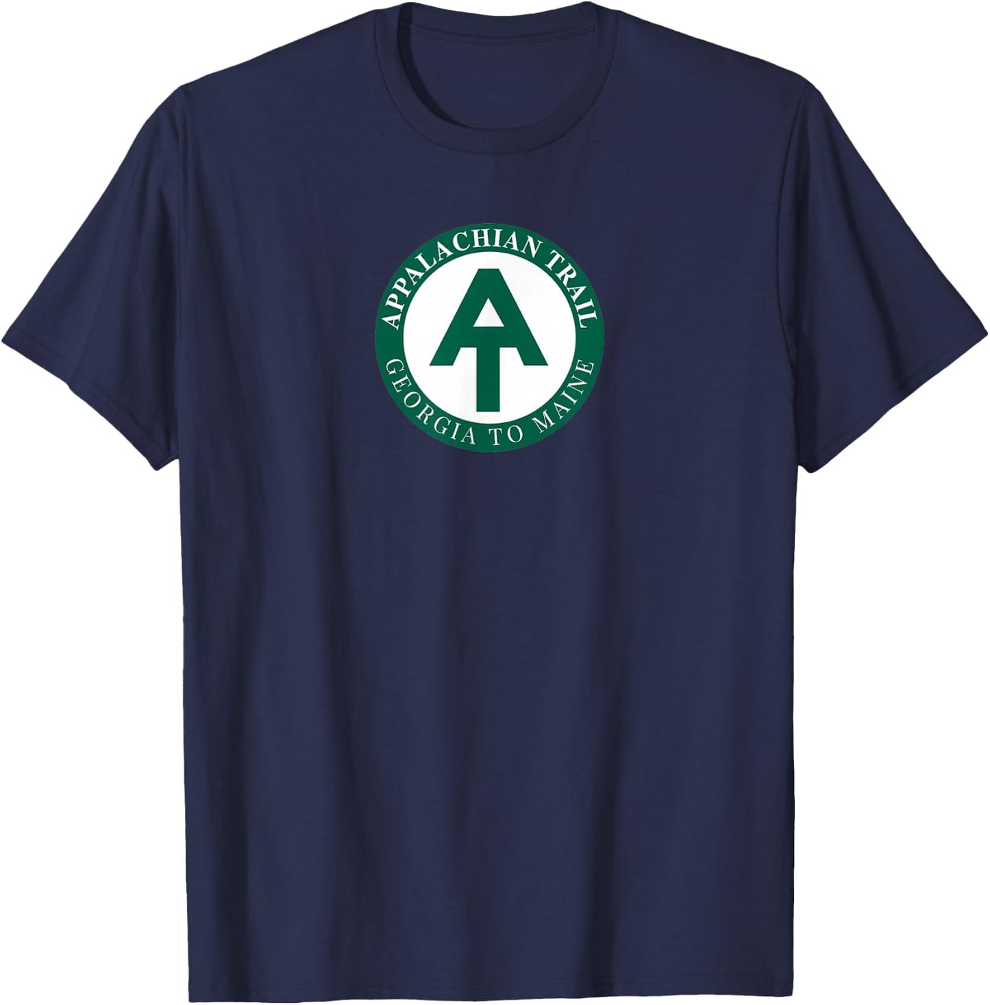 AT Logo Georgia To Maine Appalachian Trail T-Shirt - T-Shirt | Navy