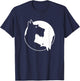 Cool Yin Yang Dog Shirt - Cute Scottish Terrier - White T-Shirt - T-Shirt | Navy