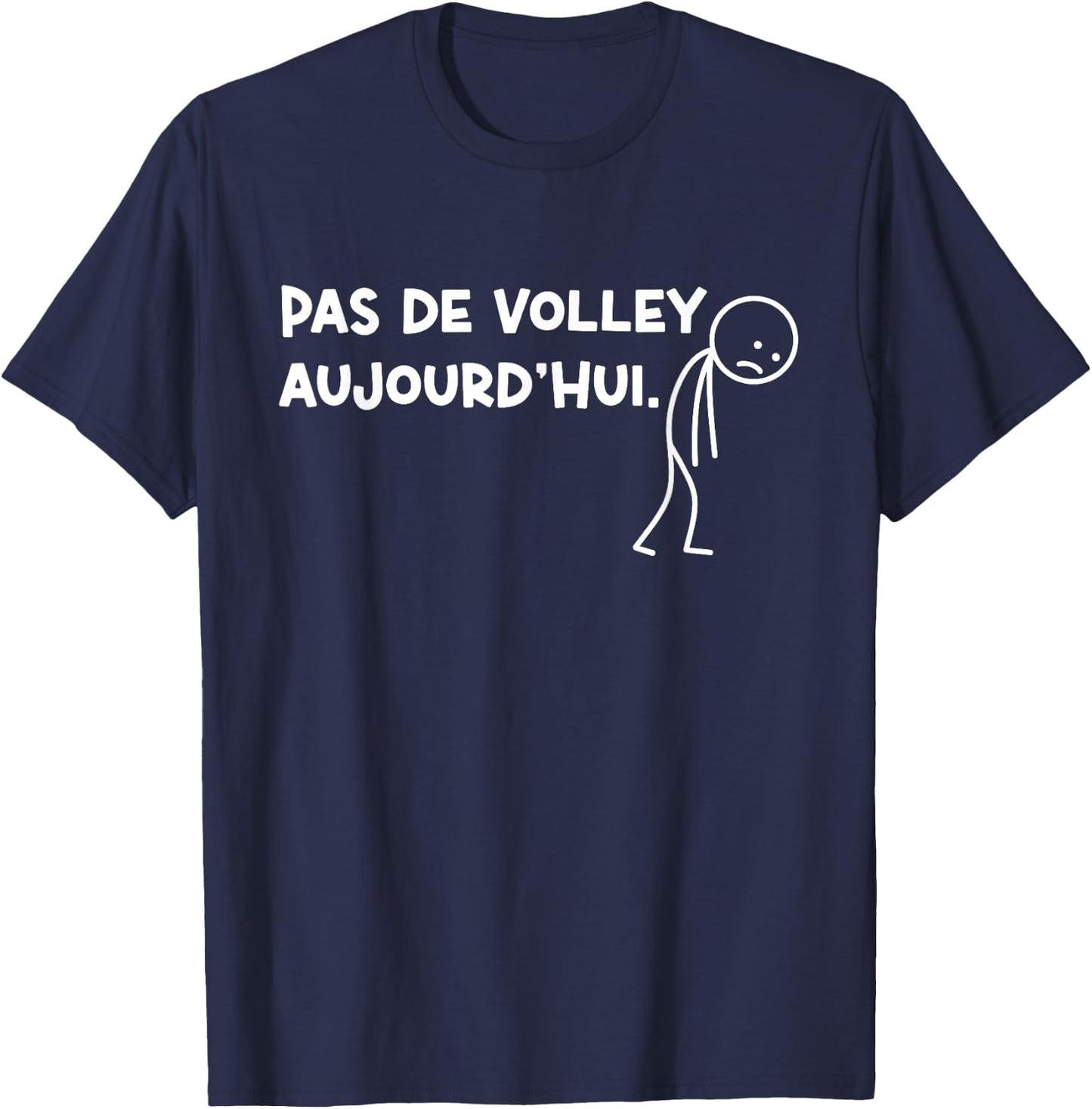 No Volleyball Today Gift Player Volleyball T-Shirt - T-Shirt | Navy