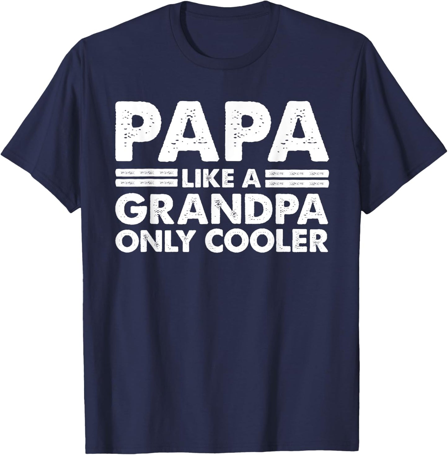 Funny Papa Design For Grandpa Papi Papaw From Grandkids Papa T-Shirt - T-Shirt | Navy