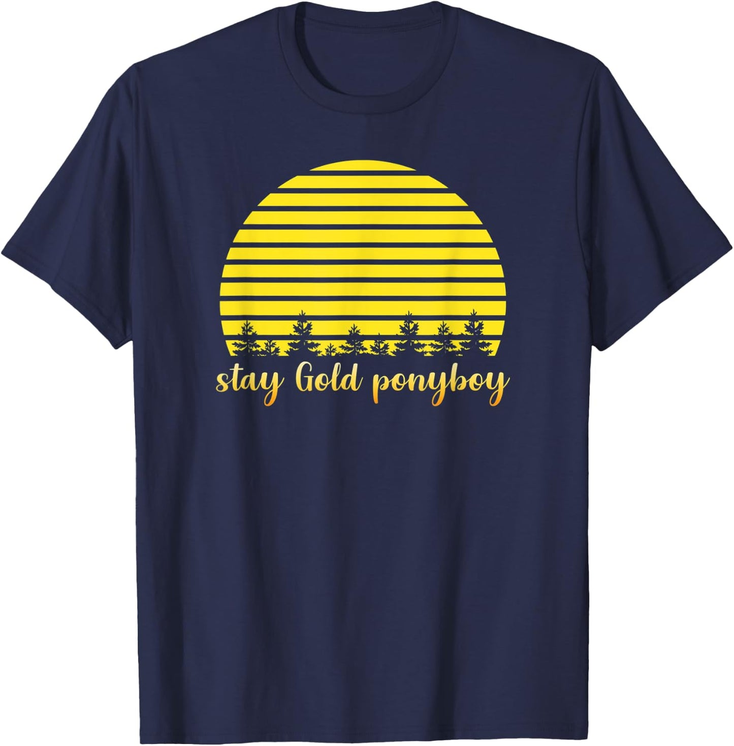 Stay Gold Ponyboy T-Shirt - T-Shirt | Navy