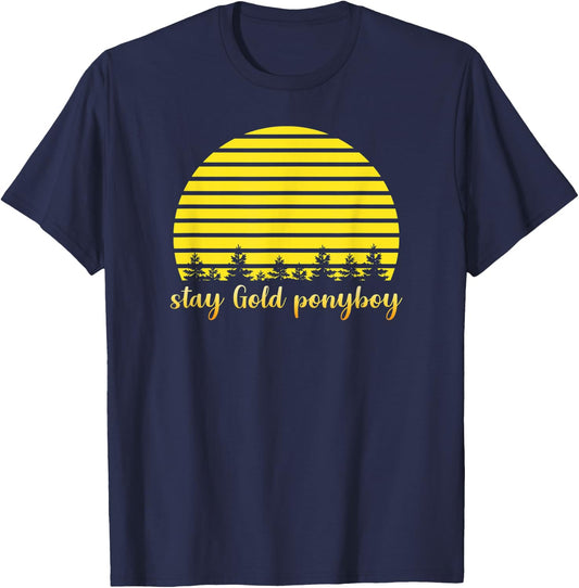 Stay Gold Ponyboy T-Shirt - T-Shirt | Navy