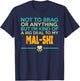 Mal-Shi Funny Sarcastic Dog Women Kids T-Shirt - T-Shirt | Navy