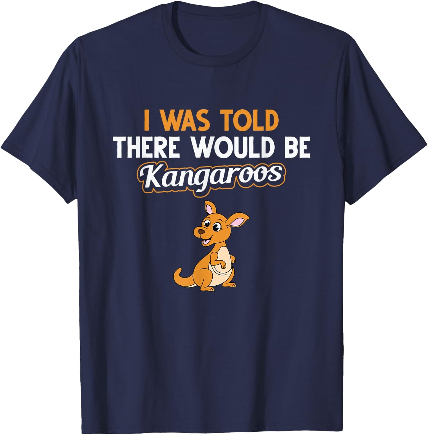 Kangaroo Design Men Women Boys Girls Kids Kangaroo Animal T-Shirt - T-Shirt | Navy