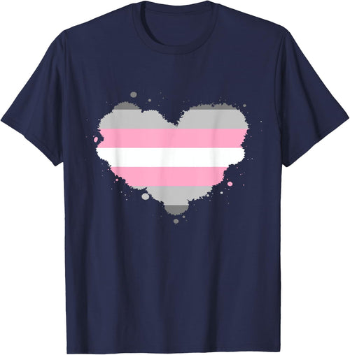 Demigirl Pride Flag Heart Demigirl Flag