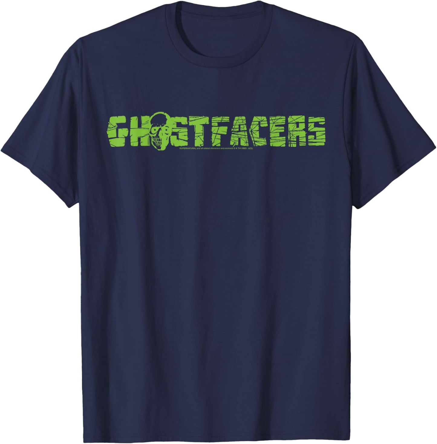 Supernatural Ghostfacers Logo , black T-Shirt - T-Shirt | Navy