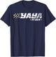 Yaya Pit Crew Race Car Birthday Family Racing T-Shirt - T-Shirt | Navy