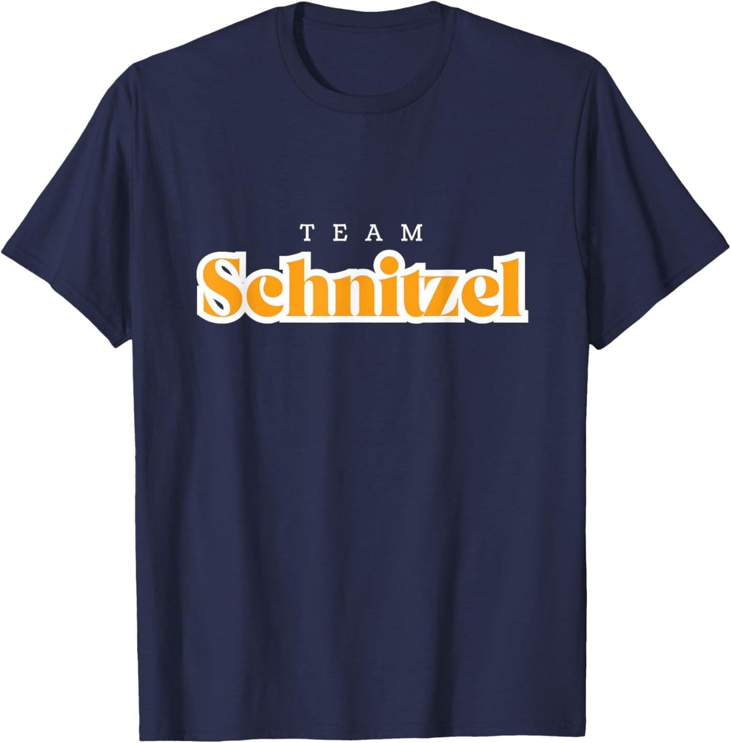 with Team Schnitzel I Love Wiener Schnitzel Favourite Fruit Motif, black T-Shirt - T-Shirt | Navy