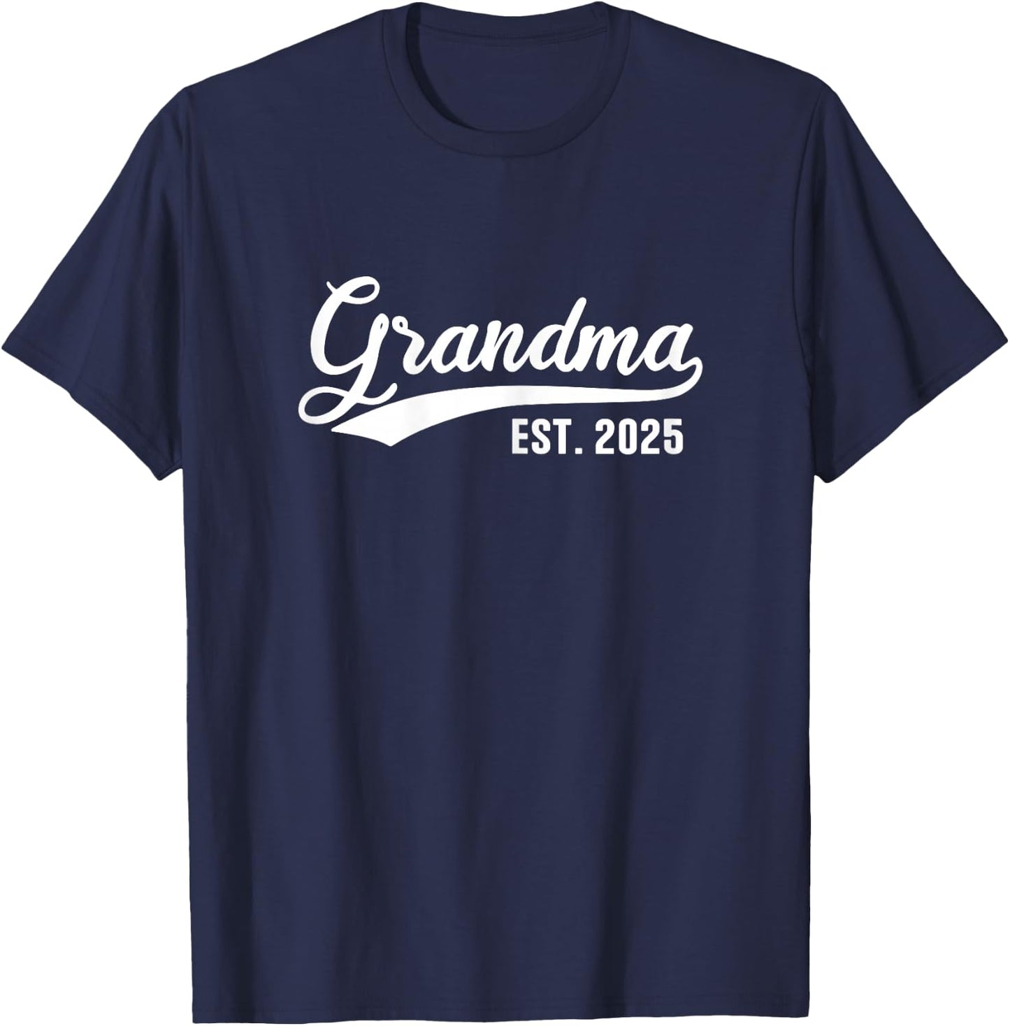 Grandma 2025 Retro Grandma Est 2025 T-Shirt - T-Shirt | Navy