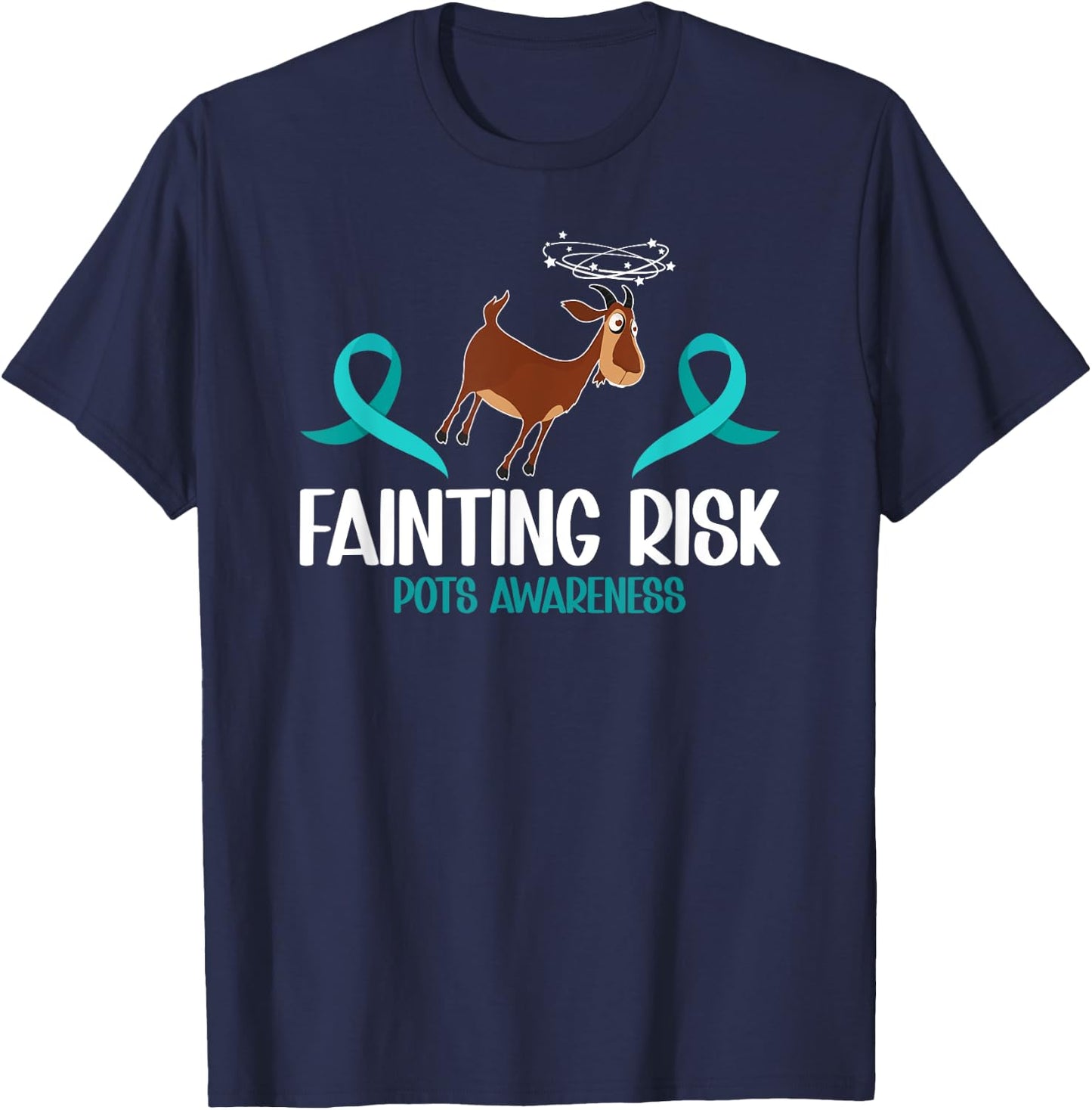 Fainting Risk POTS Awareness Day POTS Warrior POTS Fighter T-Shirt - T-Shirt | Navy