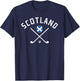 Scotland Golf - Scottish Flag Golf T-Shirt - T-Shirt | Navy