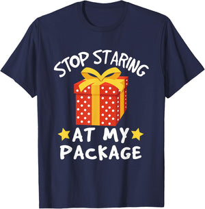 Funny Christmas Adult Humor Pun Shirt White Elephant Gift T-Shirt - T-Shirt | Navy