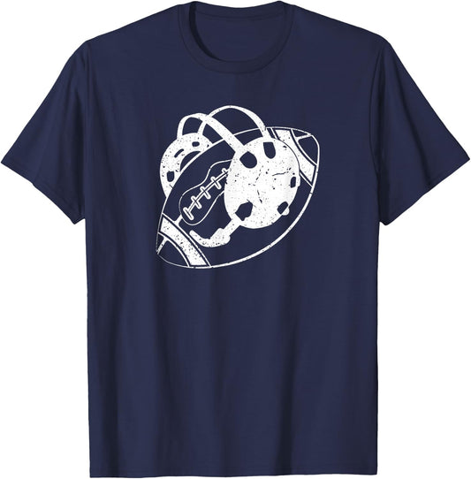 Football and Wrestling Two Sports Athlete, Wrestling Football T-Shirt - T-Shirt | Navy