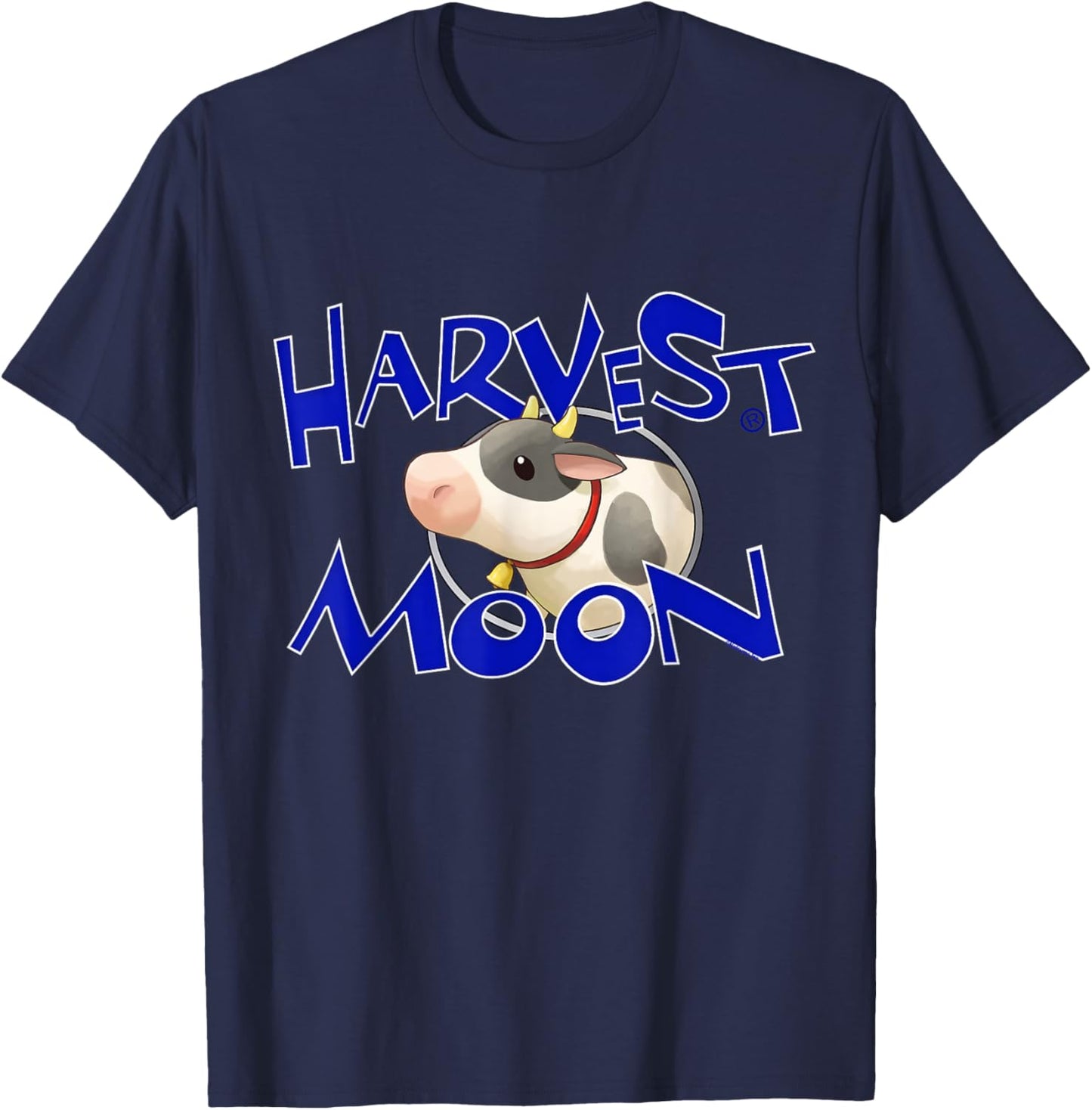 Official Harvest Moon Cow T-Shirt - T-Shirt | Navy