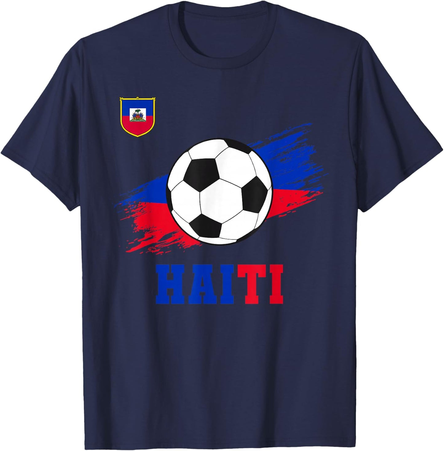 Haiti Haitian Flag Pride Men Women Kids T-Shirt - T-Shirt | Navy