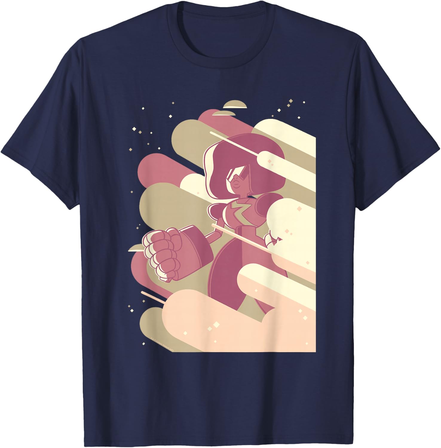 Steven Universe Garnet Clouds T-Shirt - T-Shirt | Navy