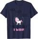 Funny Unicorn Rock Paper Scissors Throat Punch I Win T-Shirt - T-Shirt | Navy